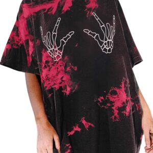 Avanova Women Graphic Letter Print Oversized T Shirt Short Sleeve Casual Summer Loose Fit Tee Top