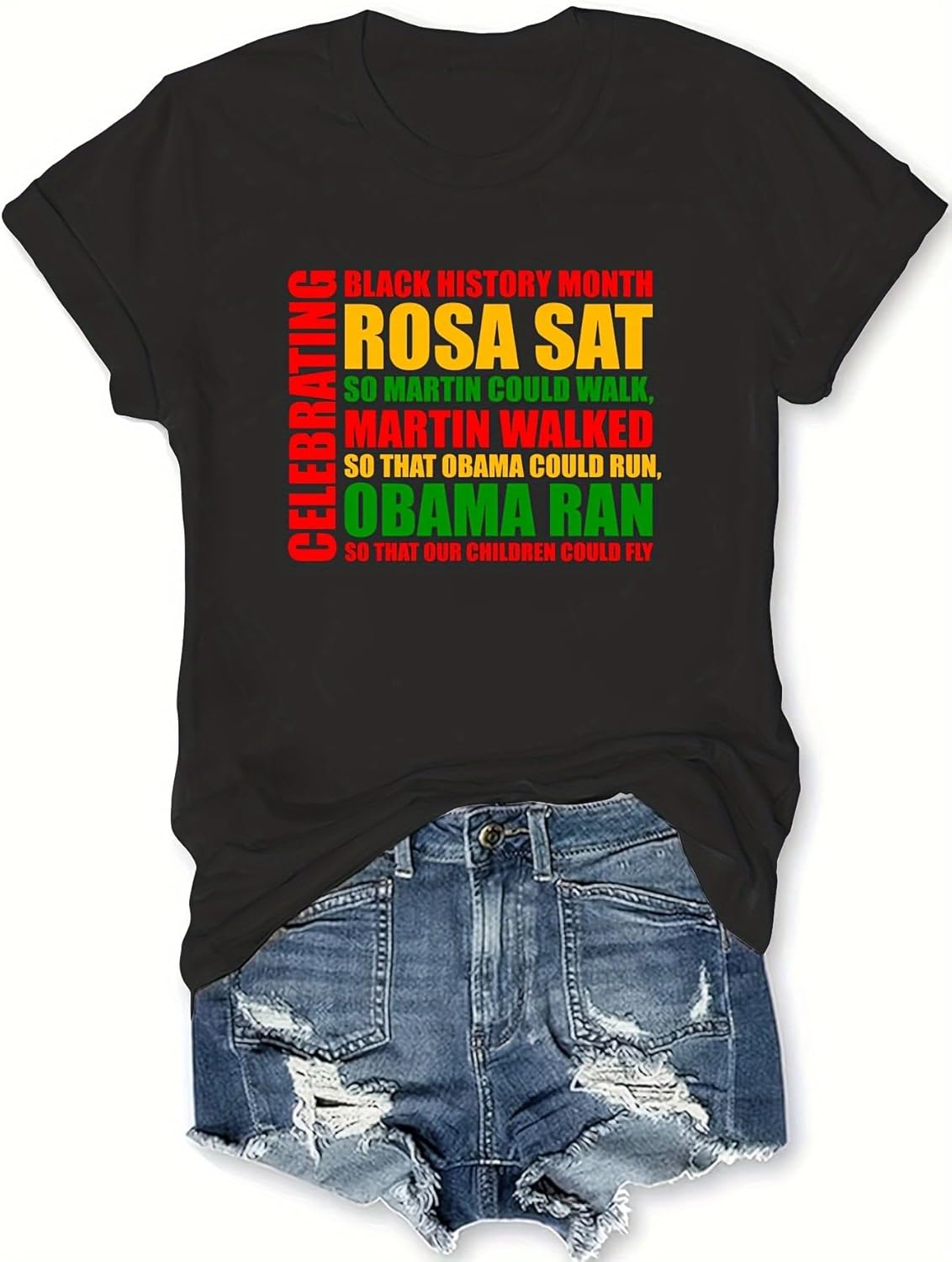 Black History Shirts Awareness Shirts Plus Size Tops for Women Afro American Natural Hair Vintage Melanin Tees - Image 14