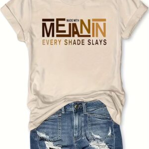 Black History Shirts Awareness Shirts Plus Size Tops for Women Afro American Natural Hair Vintage Melanin Tees