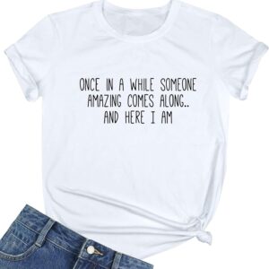 BLACKMYTH Women's Graphic Funny T Shirt Cute Tops Teen Girl Tee