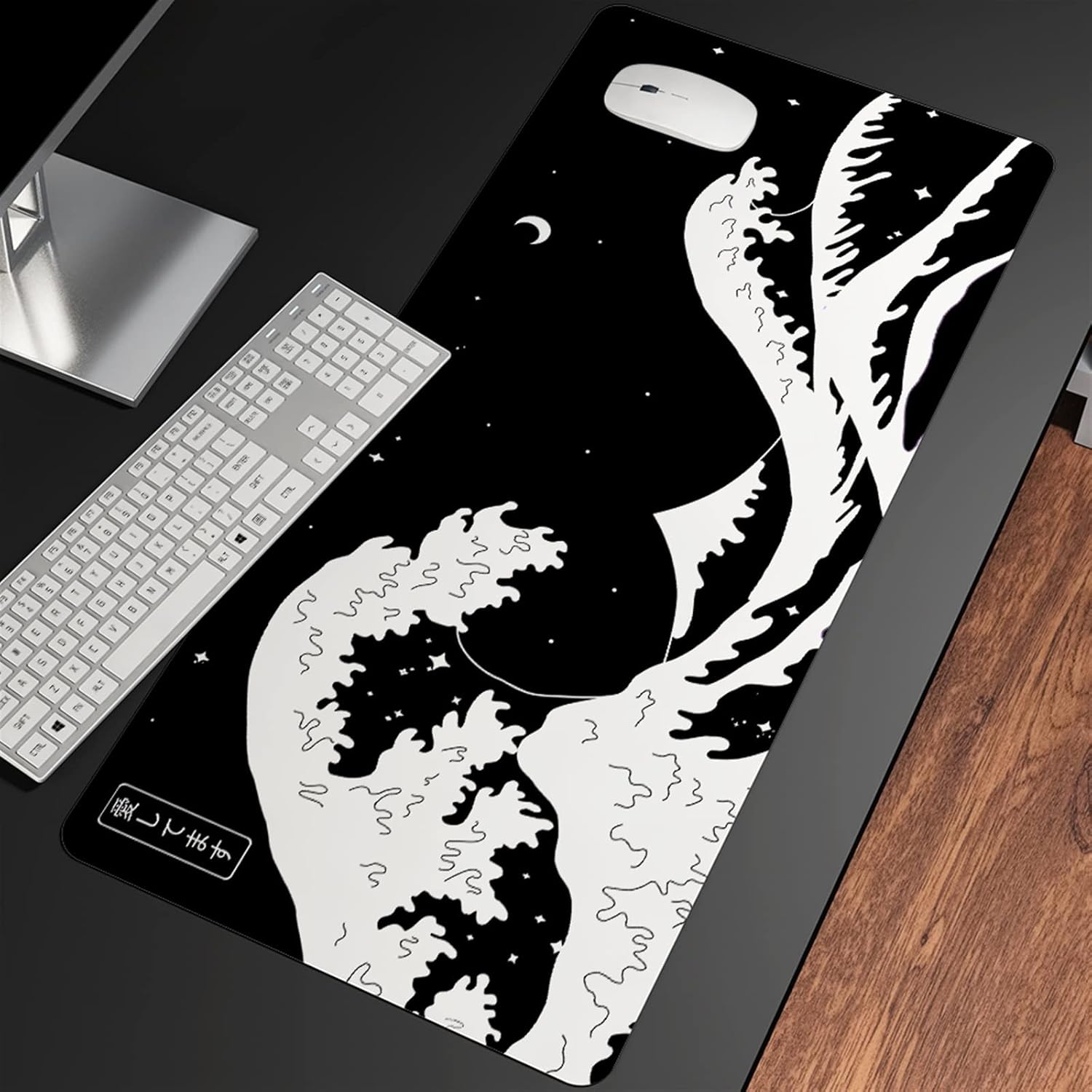 Great Wave Off Art Large Size Mouse Pad Natural Rubber PC Computer Gaming Mousepad Desk Mat Locking Edge for CS GO LOL (Color : SNC-008, Size : 1200x600x3mm)