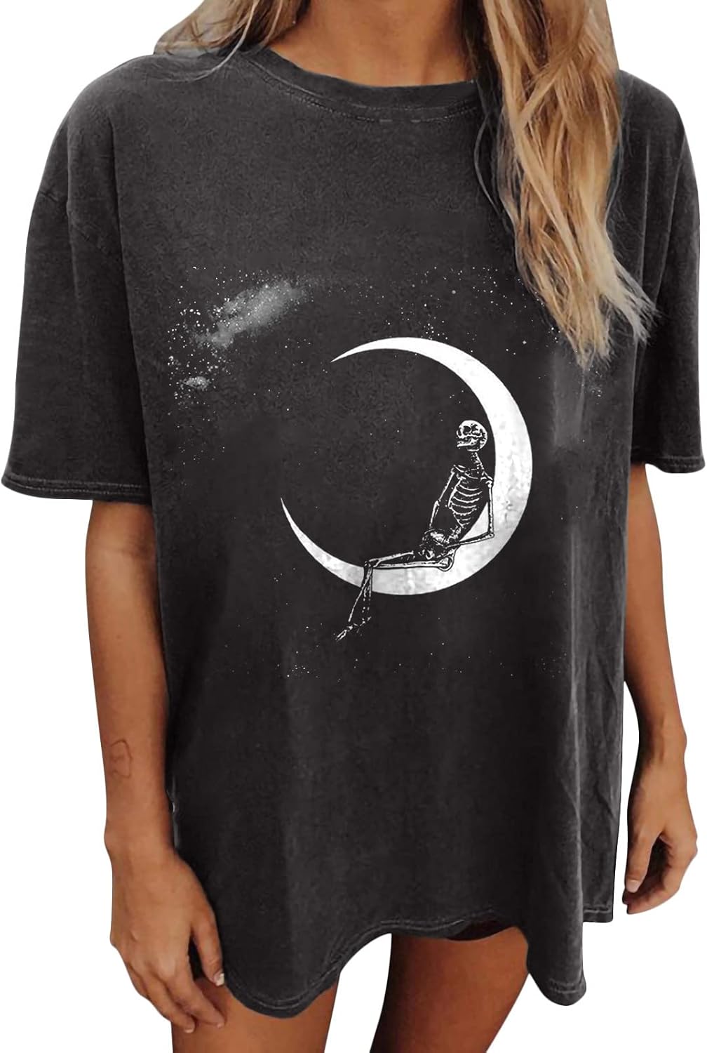 Summer Y2k Tops for Womens, Casual Vintage Short Sleeve T-Shirt, Girls Oversize Loose Round Neck Elastic Tee - Image 25