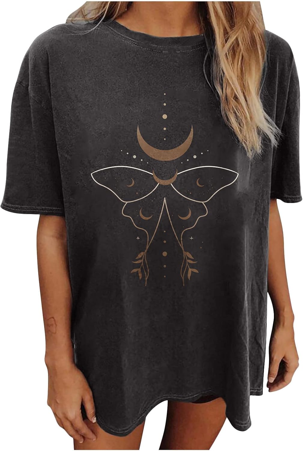Summer Y2k Tops for Womens, Casual Vintage Short Sleeve T-Shirt, Girls Oversize Loose Round Neck Elastic Tee - Image 24