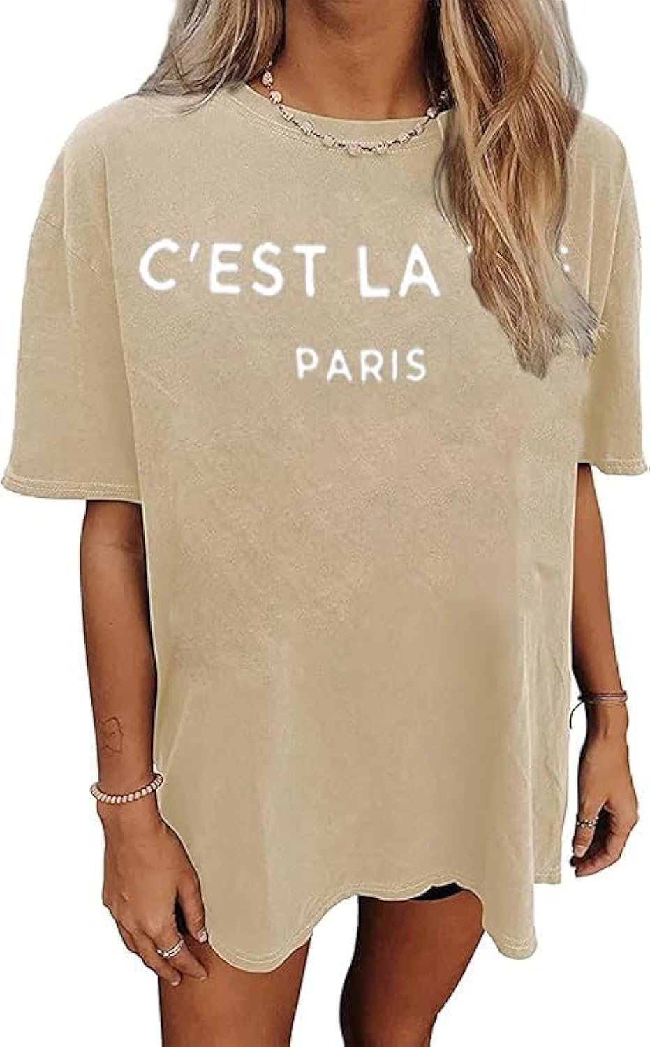 vblane Oversized T Shirts for Women Short Sleeve Summer Loose Vintage Graphic Tees - Image 18