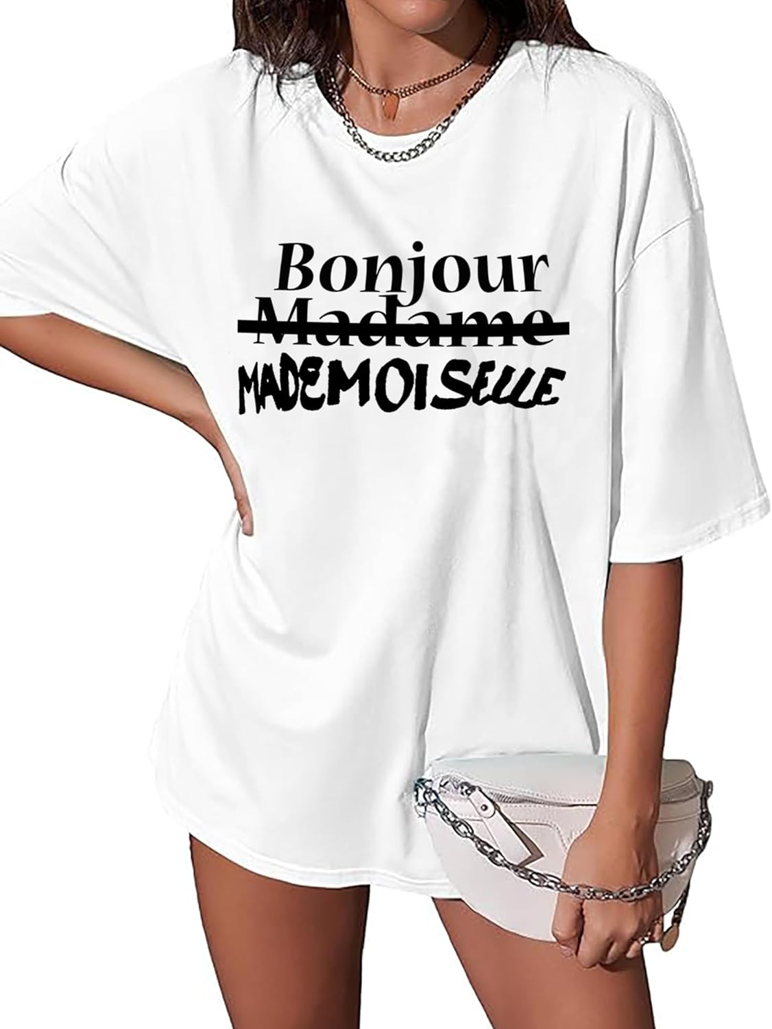 vblane Oversized T Shirts for Women Short Sleeve Summer Loose Vintage Graphic Tees - Image 14