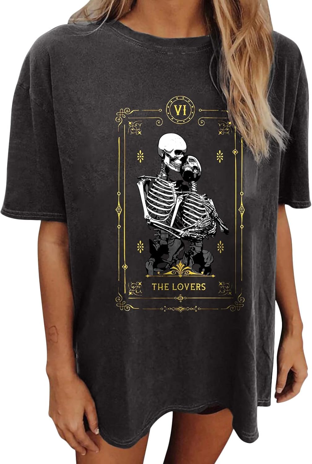 Wukreran Vintage Shirts for Women Cute Graphic Tee Spring Short Sleeve Tops Oversized Tshirts Teen Aesthetic Clothing - Image 14