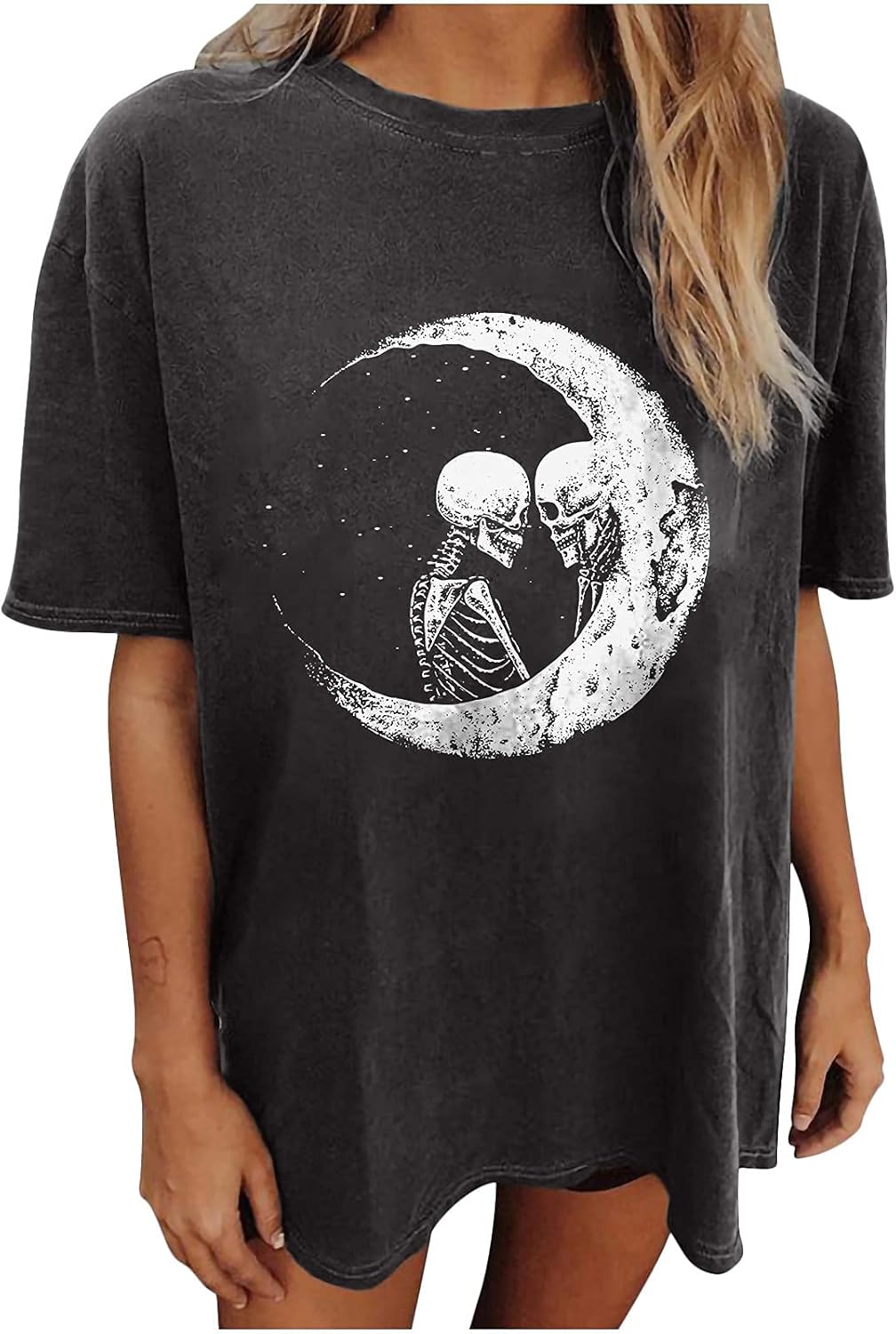 Wukreran Vintage Shirts for Women Cute Graphic Tee Spring Short Sleeve Tops Oversized Tshirts Teen Aesthetic Clothing - Image 15